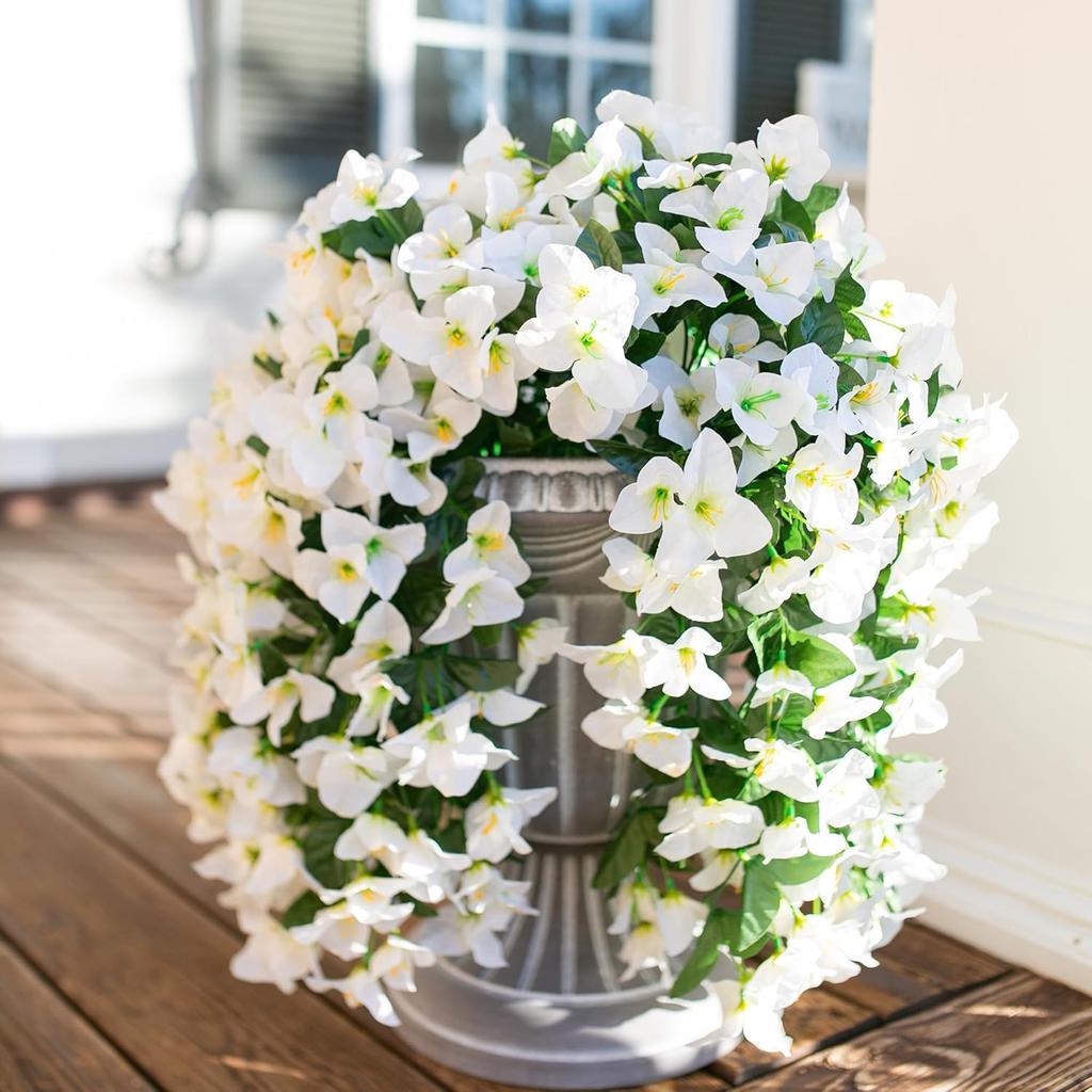 Artificial Flowers Vine Bougainvillea Wedding Home Room Valentine's Decor Outdoor Courtyard Garden Wall Hanging Arch DIY Gifts