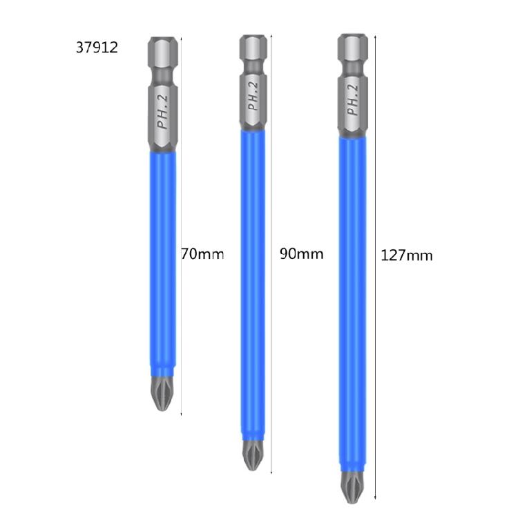 Cross Impact Screwdriver Bits Set Magnetic Batch Heads 25/50/65/70/90/127/150mm