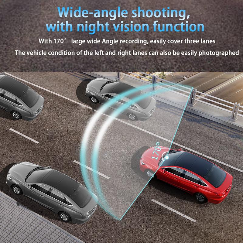 Car DVR Dash Cam GPS WiFi APP Control 4K Driving Recorder Loop Recording Night Vision Wide Angle Video Camera