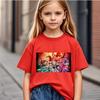 2026 Classic Cartoon Short Sleeve Printed Casual T-Shirt Breathable Summer Wear for Children and Teen Boys and Girls