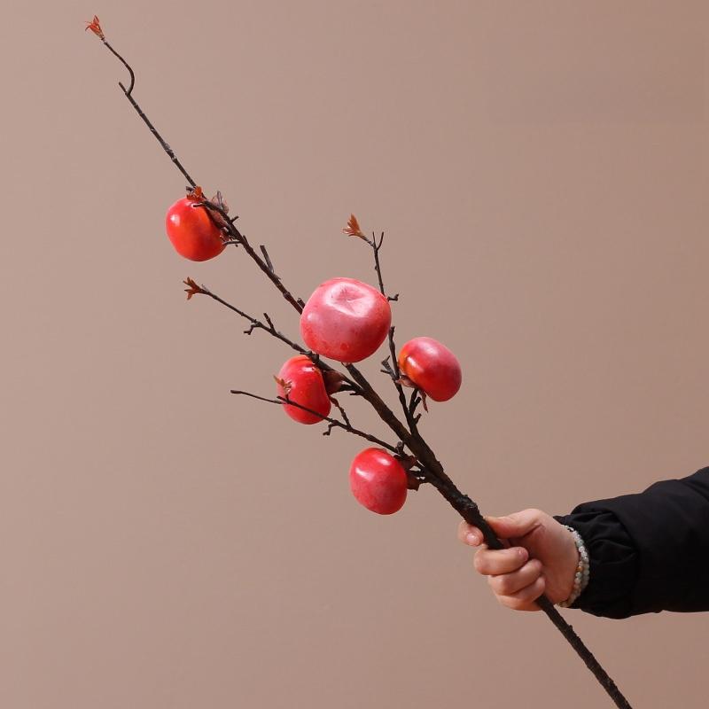För Yongye Simi Konstgjord Frukt Dekorativ Rikedomssymboliserande Granatäpple Små Realistiska Blommor Vardagsrumsdekorationer