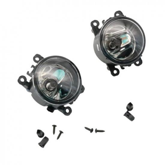Left & Right Front Bumper Fog Light Lamp with Cover Pair Fits Ford Fiesta USA
