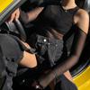 High Street Sexy Transparent Slim Bodysuits Women Skinny Fashion Patchwork Basic One Piece Elegant Bodysuits Solid Party Clothes