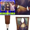 2023 Halloween Mona Lisa Party Costume Fun And Playful Wall Painting Outfit For Cosplay
