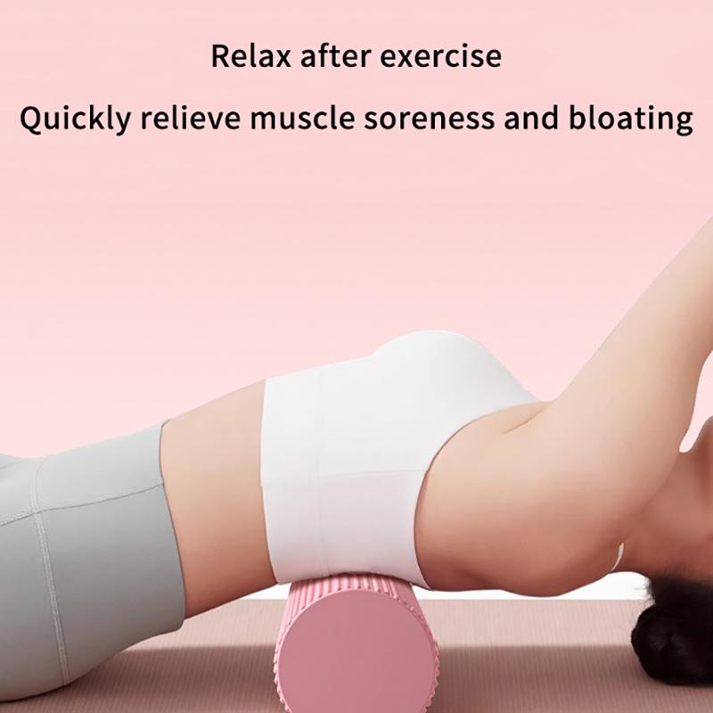 High Density EVA Foam Roller with Textured Bumps Deep Tissue Massage for Home Gym Yoga Post Workout Muscle Soreness Relief