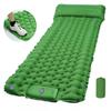 Ultralight Portable TPU Inflatable Camping Pad - Moisture-Proof, Single/Double, Foot-Press Design