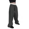 Men's 2025 European & American Style Wide-Leg Drawstring Sweatpants with Pockets