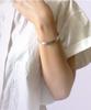 Sabona London F-Bwg1 Matte White Gold Plated Plain Fashion Bangle