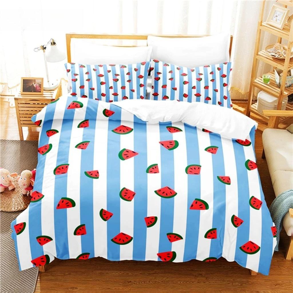 Watermelon Bedding Set Duvet Cover Set 3d Bedding Digital Printing Queen Size Bedding Set Fashion Design