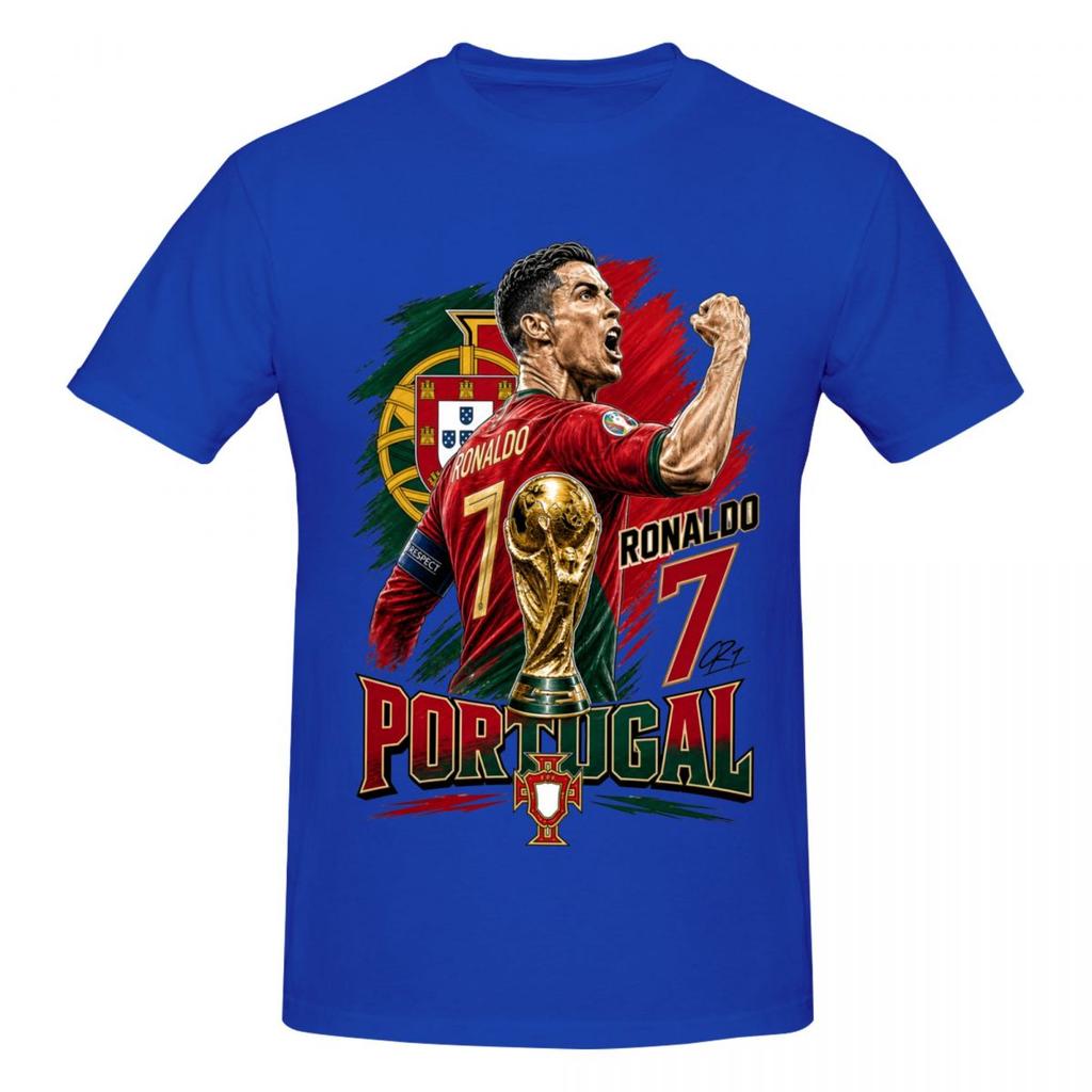 Portugal Soccer Jersey Cr7 T Shirts Graphic Y2k Gifts Oneck Unisex Wounisex Tshirt Clothes
