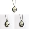 Punk Gothic Skeleton Pendant Necklace With Alloy Geometric Design For Women