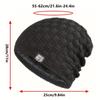 Unisex Zimowa Ciepła Czapka Moda Męska i Damska Gruba Dzianinowa Casualowa Czapka Sportowa Na Zewnątrz