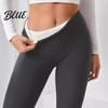 Winter Legwear Women Warm Tights Color Thickened Waist Solid Leggings High Plush Thick Lining Bottom