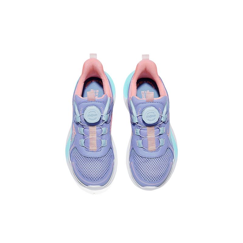 Skechers Kids Fashionable Comfortable Shock Absorbing Breathable Mid-Top Training Shoes Kids sneaker Blue 319066L-BLCL