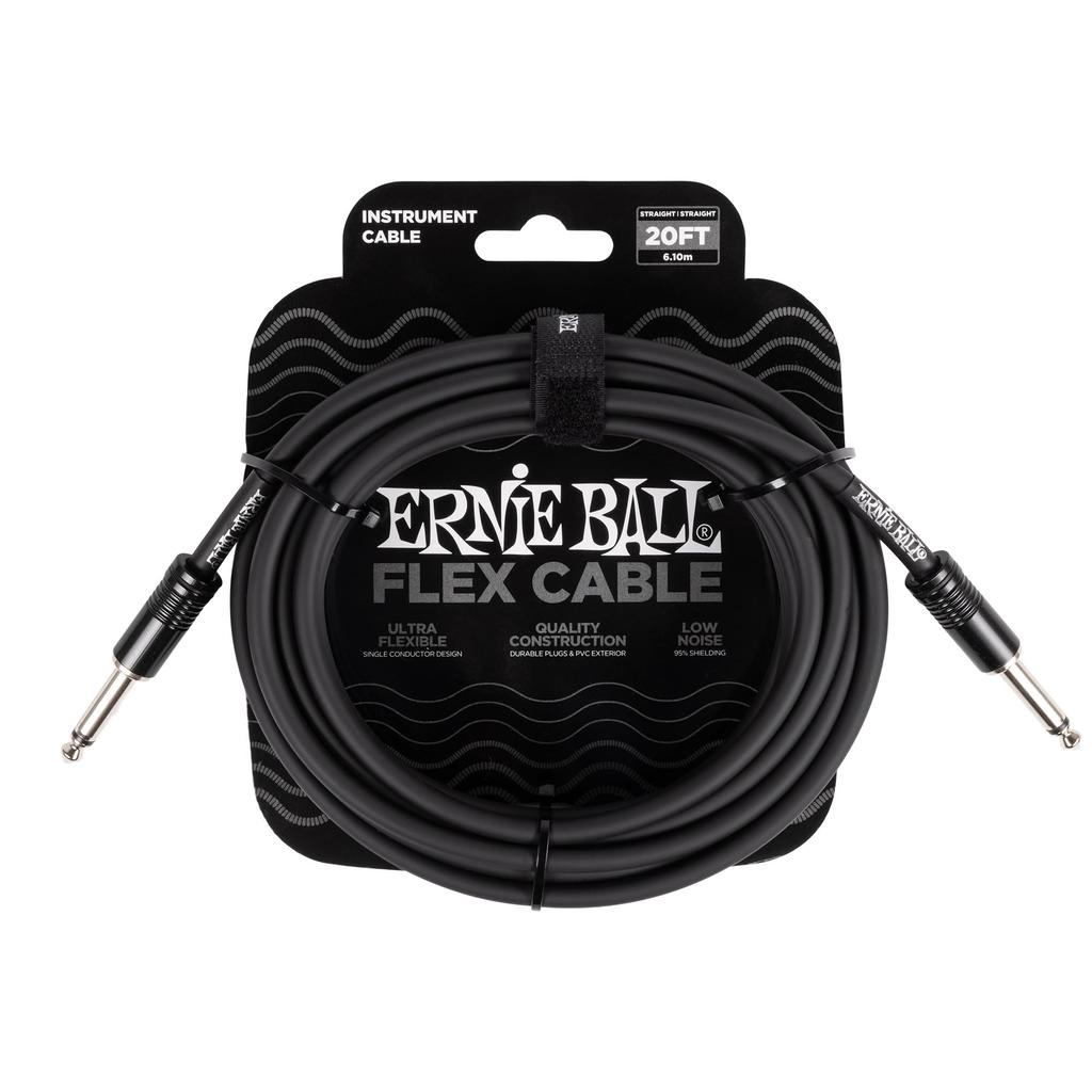 Ernie Ball 6435 Shield Cable 20 Foot S-S Straight Black