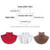 High Elasticity Base Decoration Collar Solid Color German Velvet Collar  Neck Protection