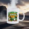 St.Patrick's Day Themed Mugs Green Pattern Coffee Mug 11 Oz Water Cups Four-leaf Design Breakfast Cup Cozy Gift for Family Tea