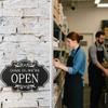 Rustic Business Sign Wooden Open And Closed Sign Double Sided Vintage Open Sign with Rope for Coffee Shop Restaurant Bar