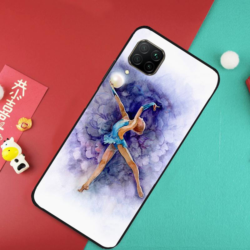 Gymnastics Oil Painting For Huawei Nova 12S 9 10 SE 7i 8i 11i 12i Y60 Y61 Y70 Y72 Y73 Y90 Y91 P20 P30 P40 Lite Case