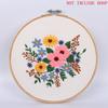 Handmade Craft Flowers Pattern Cross Stitch Kit Perfect for Home Decoration