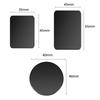 Black Magnetic Iron Sheet with Adhesive Backing for Phone Holders - Round & Rectangular Options
