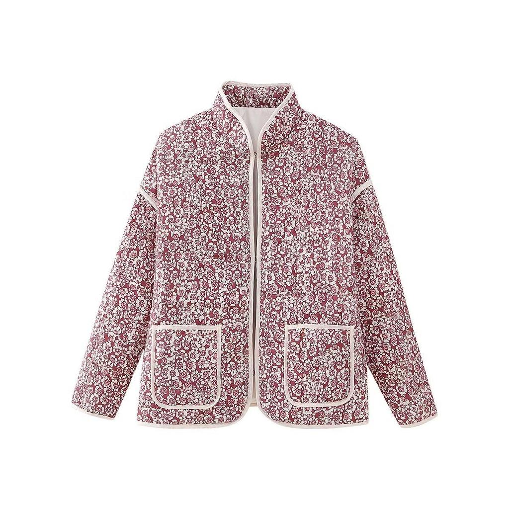 Women's European Style Quilted Floral Jacket - 2023 Autumn/Winter