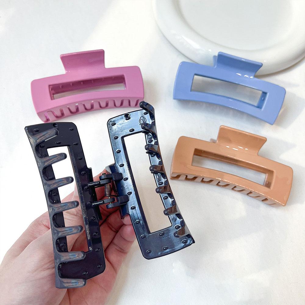 Flexible Soft Rubber Hair Claw Elegant Shark Clip Non-Slip Silicone Hair Accessories Korean Style Women's Fashion Hair Accessories