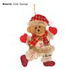 Xmas Tree Decoration Cute Bear Ornament Christmas Ornaments Lightweight Hanging Bear Decoration Tree Pendant Decoration for Home
