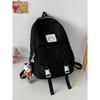 Schoolbag Korean version large capacity trend simple fashion cute bear middle and high school students durable backpack