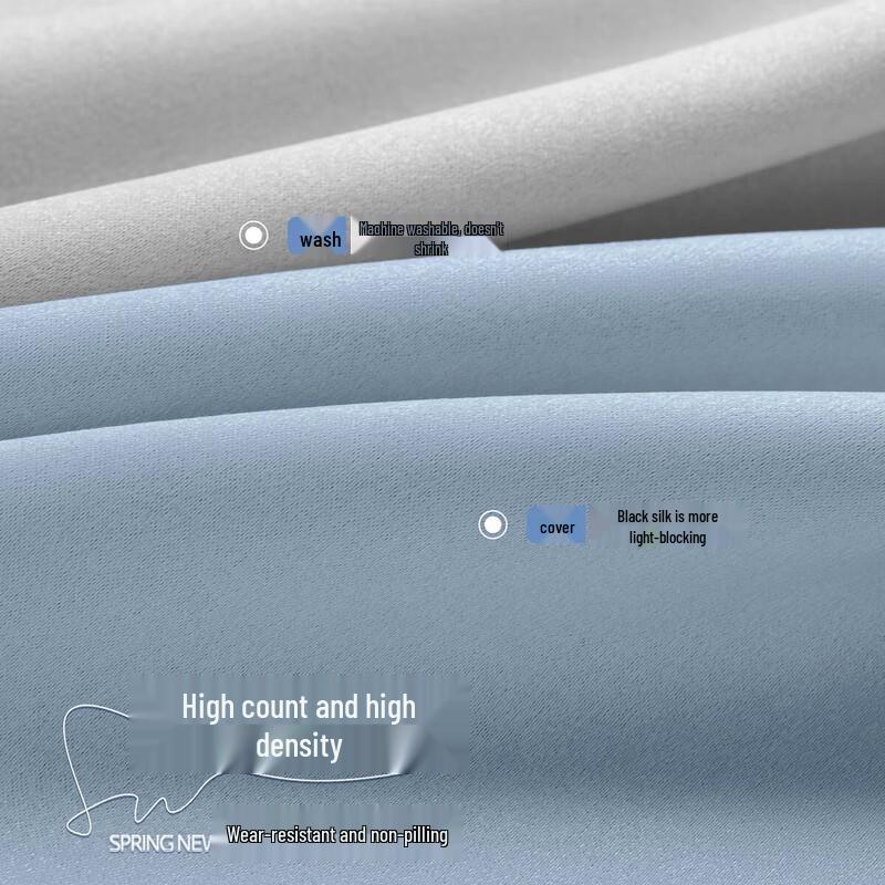 Minimalist Cream Style Blackout Window Curtain