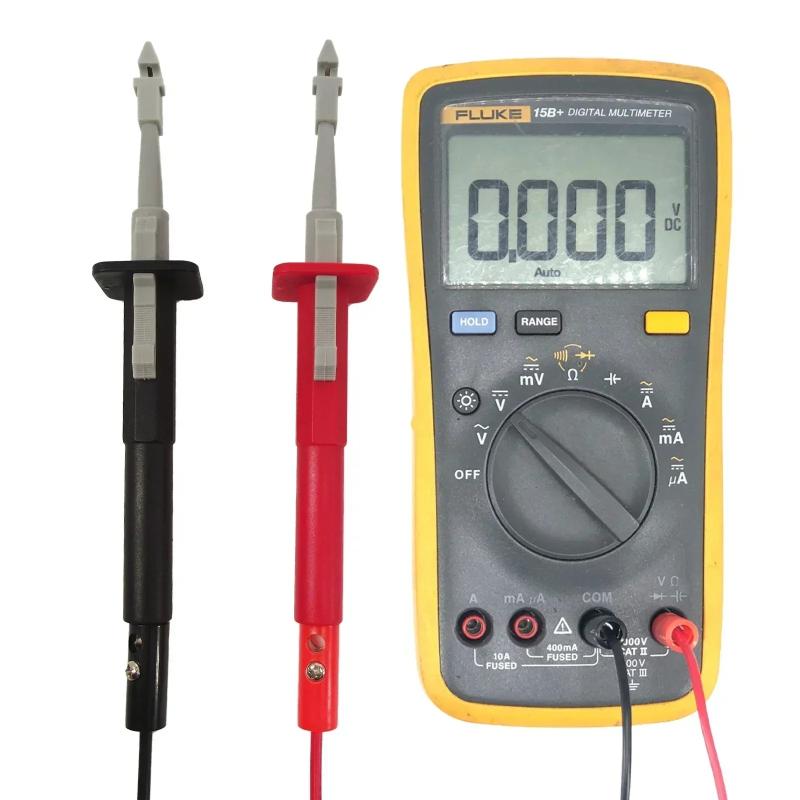 2Pcs Multimeter Test Leads Set Automotive Wire Piercing Probes Insulation Back Probes For 4Mm Banana Extended Test Cable