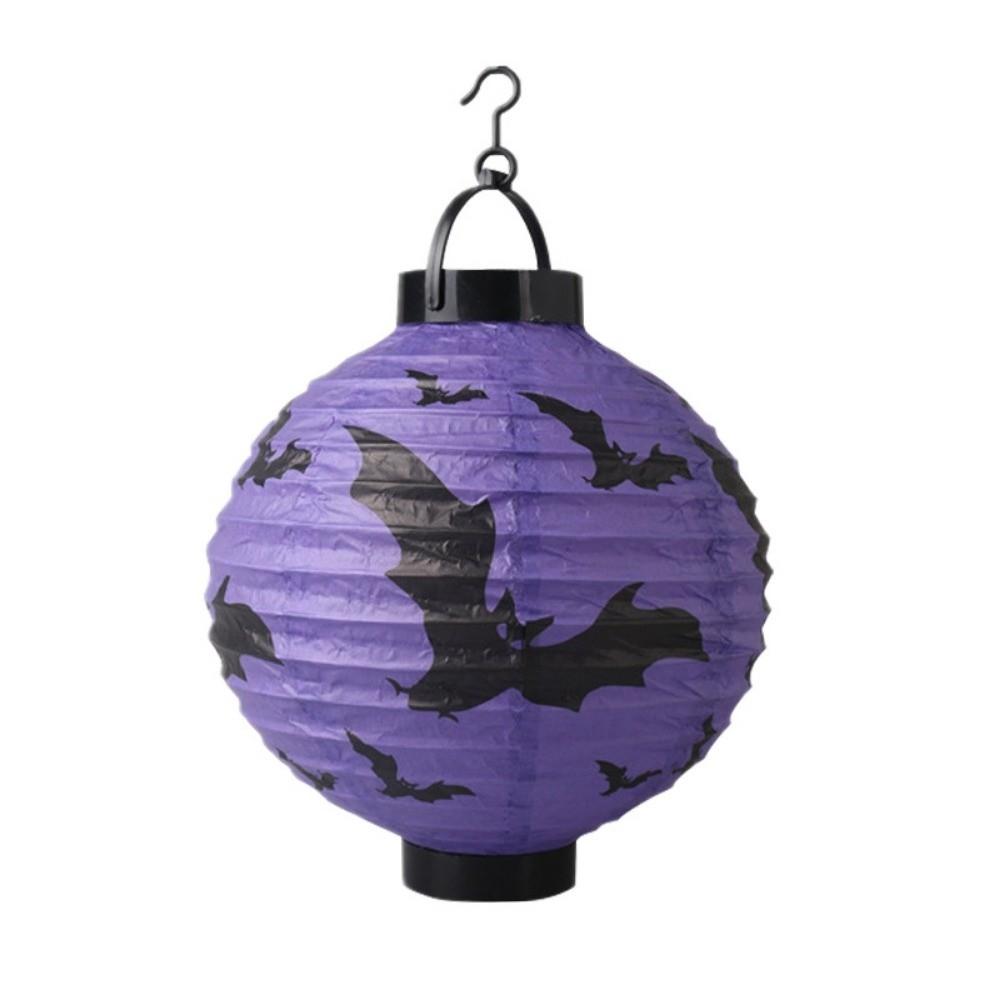 With Handle Folding Paper Lanterns Pumpkin Skull Halloween Lantern  Festival Decor Style 2