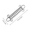 Outdoor Tent Spring Elastic Buckle Stainless Steel Camping Tent Windproof Rope Buckle Ground Fixing Buckle