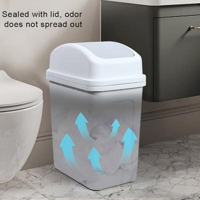 Ev Çöp Kovası Kapaklı Kalınlaştırılmış Pres Tipi Salıncak Kapağı Büyük Kapasiteli Mutfak Otel Banyo Ofis
