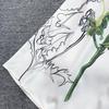 2026 New Summer Women Floral Print Short Sleeve Midi Long Elegant Gorgeous Bridesmaid Cocktail Party Dress with Round Neck