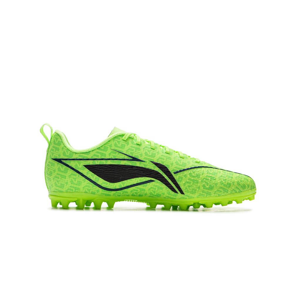Li Ning Kids Soccer Low Top Shoes Kids sneaker Fluorescent-Vanilla-Green YKGV002-3