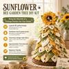 Pre Cut Fabric Quilted Christmas Tree Vintage Style 3D Tabletop Ornament  Garden Decoration