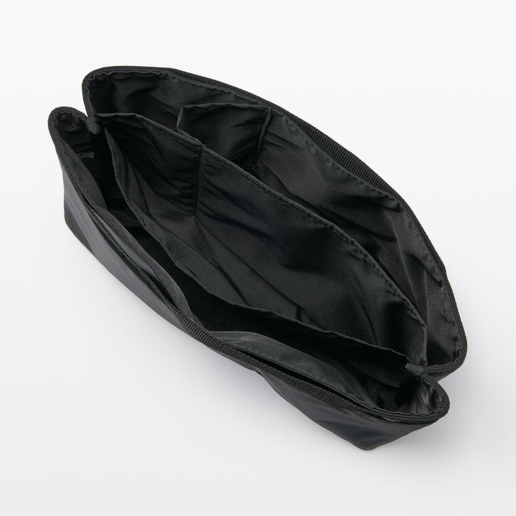 MUJI Nylon Tasche-in-Tasche, Schwarz, ca.. 27 x 11 x 18,5 cm, 83525491