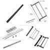 24TE Folding Wood Saw Portable Coping Saw Frame Aluminum Alloy Handsaws Cutting Wood Woodworking in Camping Backpacking