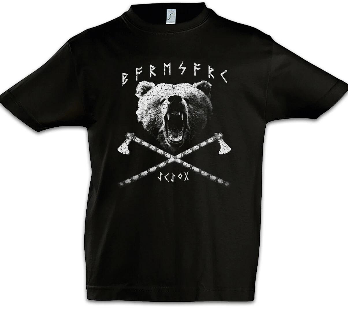 Baresark V Kids Boys T-Shirt Vikings Germans Vikings Valhalla Warriors- 140