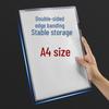 A4 Transparent L-Shaped Clip Folder - Thickened Single-Sheet Resume Protector