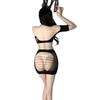 Sex Underwear Hip Wrap Sexy Breast One-piece Mesh Plus Size Hand-torn Pure Desire Passion Teasing Temptation Suit