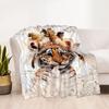 1pc Butterfly and Roses Blanket Soft Comfortable Lightweight All Season Multi Purpose Blanket Travel Camping Picnics Sofa Office Bed Living Room Gift