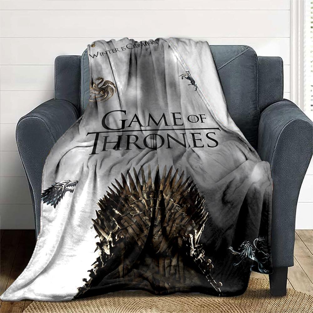1pc Game of Thrones Winter is Coming Flannel Blanket - Soft Warm Throw for Home, Office, TravelL1323