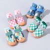 Dog Shoes for Small Dogs Summer Pet Teddy Bichon Pomeranian Breathable Shoe Covers Anti-Dirt Non-Slip Outdoor No Slip Off