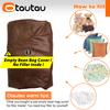 OTAUTAU Single Sofa Cover Faux Suede Leather Lazy Bean Bag Sac Pouf Chair No Filler Beanbag Corner Seat Recliner Couch SF004