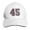 Navy Grey Red Sports Number FourtyFive Baseball Cap Luxury Brand Unisex Hat Sunscreen Elegant Womens Hats Unisexs
