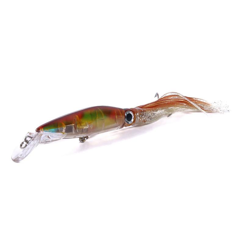 14cm/40g Angeln Locken Simulation Weitwurf Octopus Tintenfisch Bionic Köder Werkzeuge Für Fluss See Strand Boot