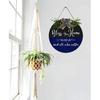 Front Door Blessed Wreaths Bless This Home and All Who Enter, Funny Welcome Wall Hanging Sign Plaque, for Front Door Entryway Porch House Decorations