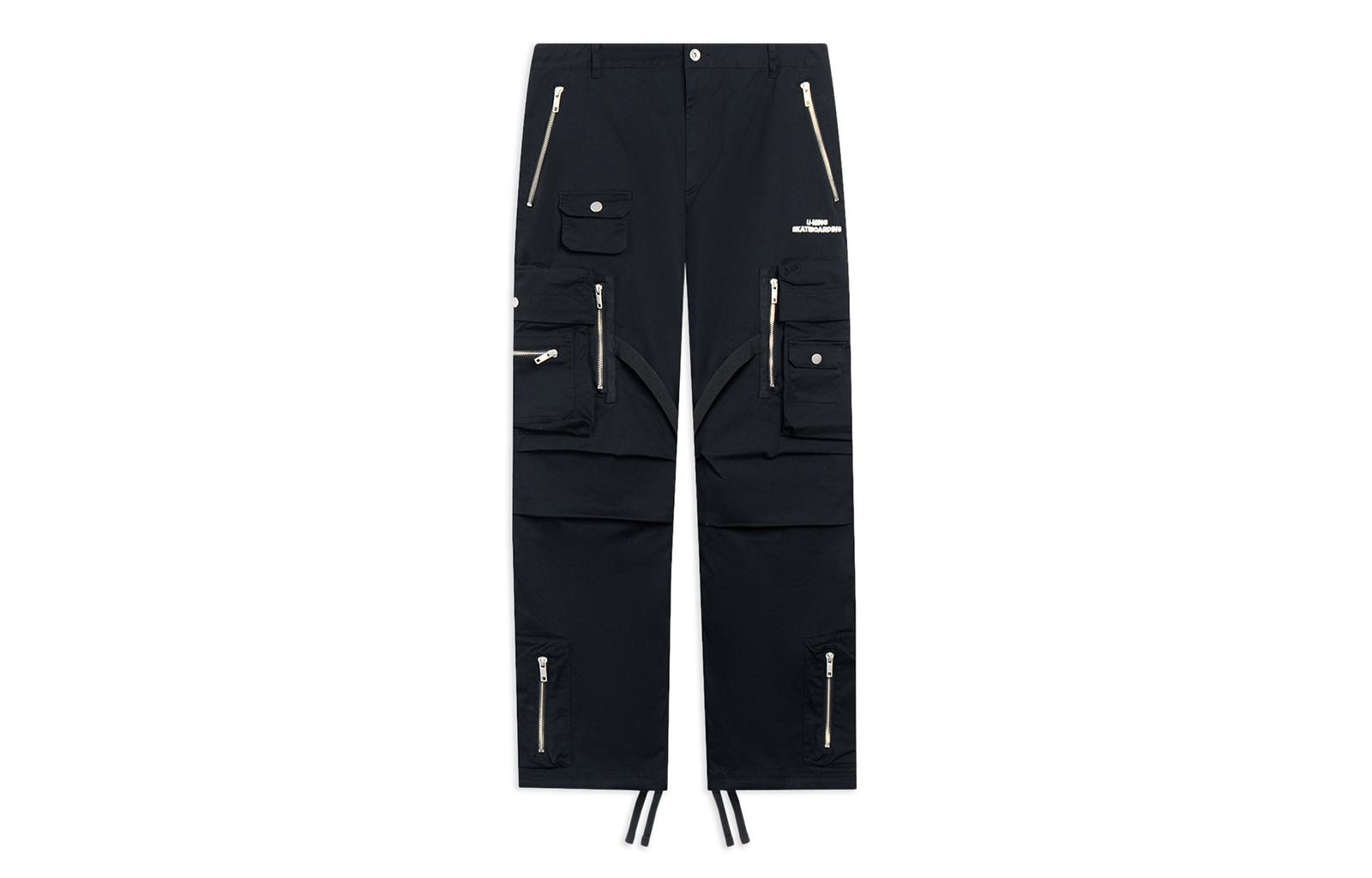 Li Ning Skateboard Cargo Pants Men s Black Moderate AKXT043-1 XXL